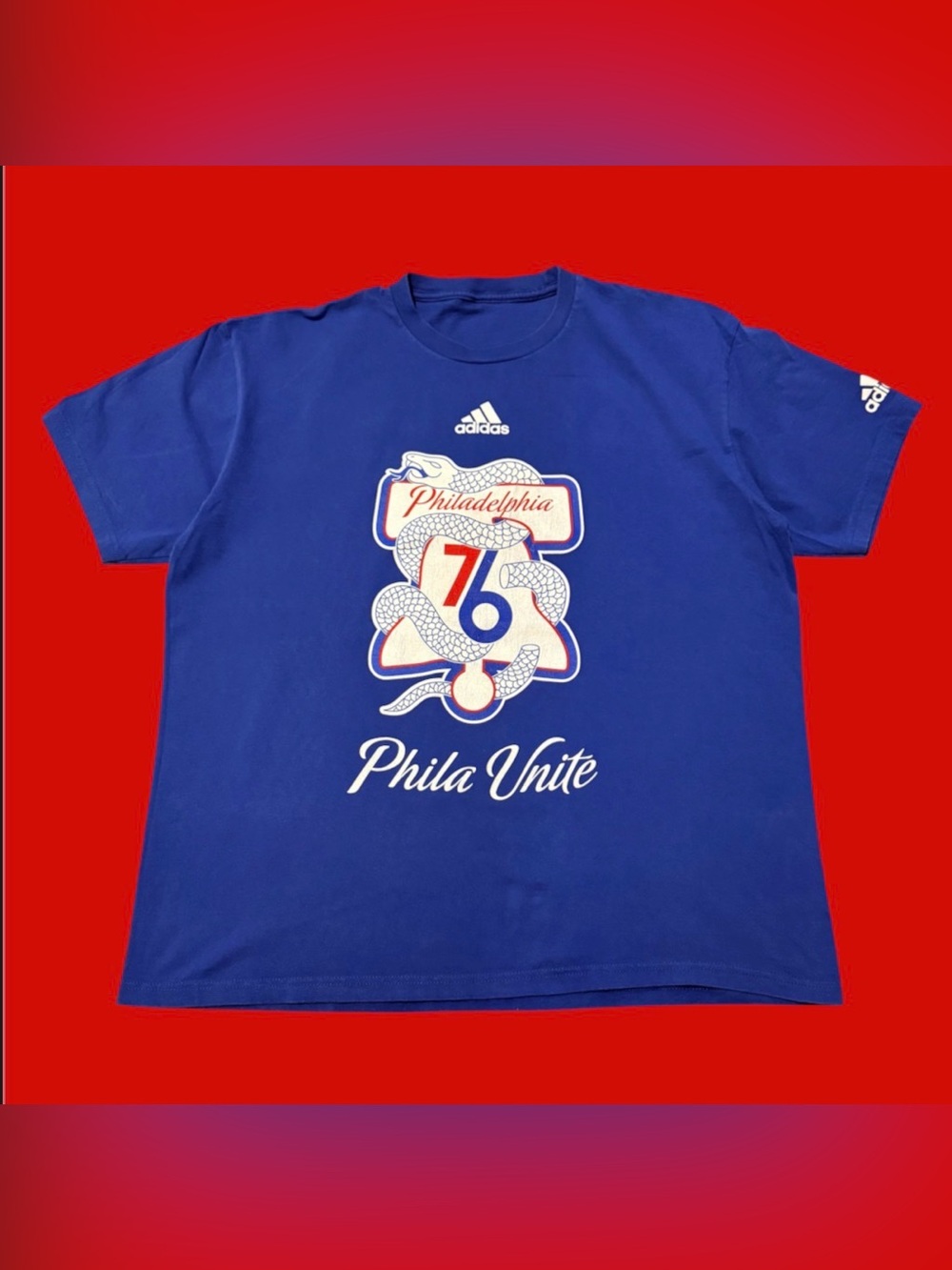 Adidas NBA 2022 Philadelphia 76ers Phila Unite Playoff Tee